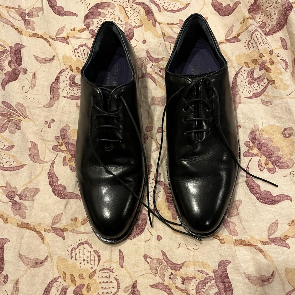 Cole Haan Men's Black Leather Dress Shoes